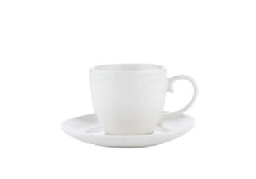 Kruus ja taldrik AURORA White Home 230ml