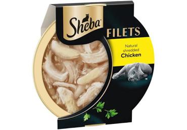 Kiisueine kanafileega SHEBA 60g