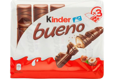 Vahvlibatoon Bueno KINDER 3x43g - 2
