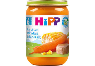 Porg.maisi ja mahevasika HIPP 190g 6k