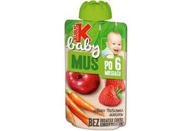 Püree KUBUŠ BABY õun.aedm.por.100g 6k