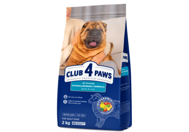 Koera kuivtoit CLUB 4 PAWS lamb-riis2kg