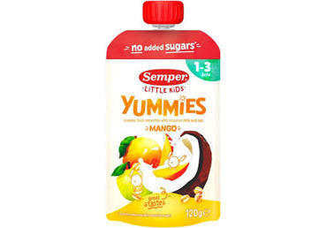 Püree SEMPER Yummies mango 120g 12k