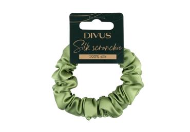 Juuksekumm DIVUS siidist mini oliiv
