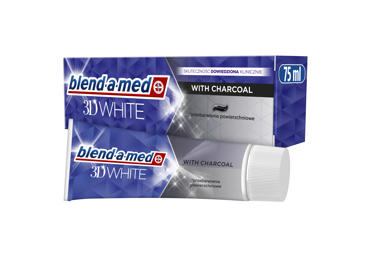 Hambapasta BAM 3D White Charcoal 75ml