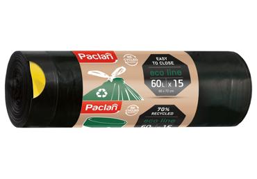 Prügikotid PACLAN 60L 15tk nööriga