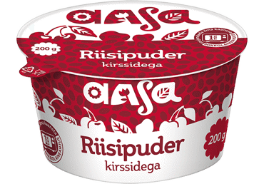 Riisipuder kirssidega AASA 6% 200g