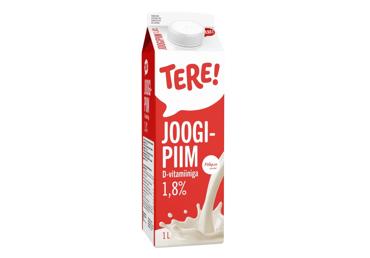 Piim TERE D-vitamiiniga 1.8% 1L