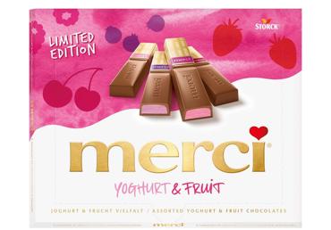 Šok.assortii jogurti maits.MERCI 250g