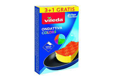 Käsn VILEDA Pur Active Colors 4tk