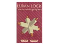 Tekstimarkerid Luban Lock 3tk,6 värvi