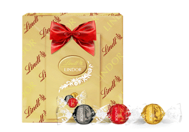 Šok.pallid assortii kinkekarp LINDT 137g