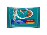 Kiisueine ONE Senior kana ja veise 4x85g