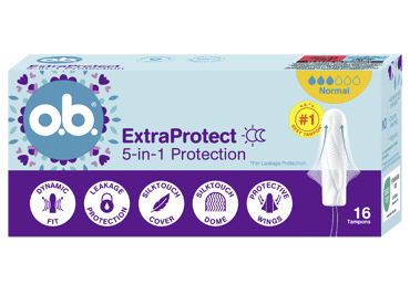 Tampoonid O.B.Extra Protect normal 16tk