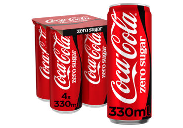Karastusjook COCA-COLA Zero 4x330ml