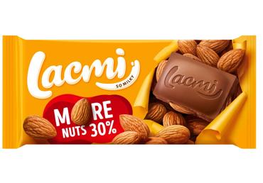 Piimašokolaad Lacmi,mandel ROSHEN 90g
