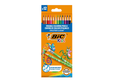 Kustutatavad värvipliiatsid BIC 12värvi