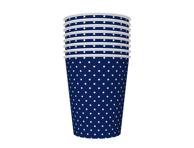 Ühekordne tass ILAJA Dots Blue 250ml 8tk