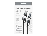 Kaabel WESTROM 4in1, 1m