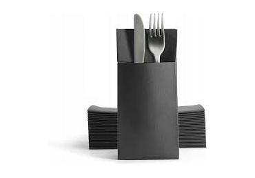 Salvrätikud 1/8volditud32x38cm50tk,must