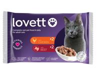 Kassitoit veisel.kana Adult LOVETT4x100g