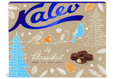 Jõulukommipakk 4 klassikut KALEV 480g