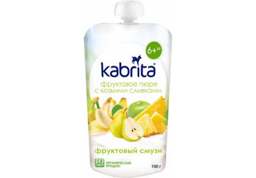 Püree KABRITA puuv.kokt.100g 6k