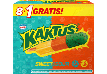 Jäätis virsiku-apelsini KAKTUS 9x48g
