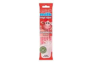 Piimakõrred QUICK MILK maasika 30g