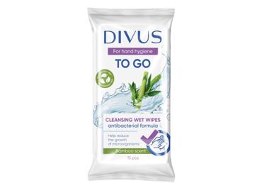 Niisk.salvrät.DIVUS ToGo Antibakter.15tk
