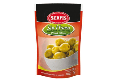 Rohelised kivideta oliivid SERPIS 175g