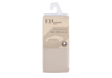 Trikotaažlina kummiga EH 160x200+25 beez - 1