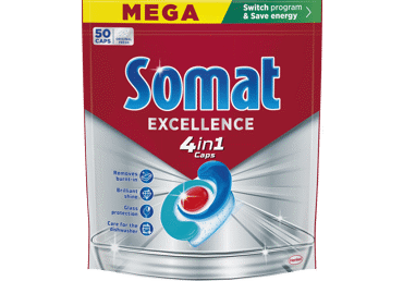 Nõudepes.kaps.SOMAT Excellence 4in1 50tk