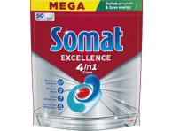 Nõudepes.kaps.SOMAT Excellence 4in1 50tk