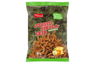 Juustu-sibulamaitsel.leib BALSNACK80g