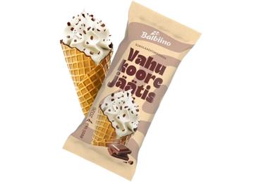 Jäätis šokolaaditükkidega BALBIINO 85g