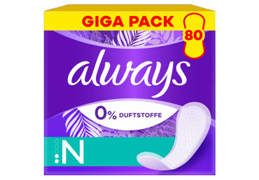 Pesukaitsmed ALWAYS Normal 0% 80tk