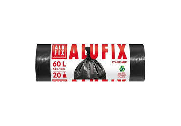 Prügikott ALUFIX 60L 20tk,must