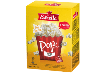 Mikropopkorn võimaitseline ESTRELLA3x90g