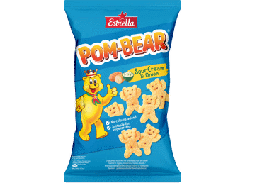 Kart.snäkk hap.-sib.Pom Bear ESTRELLA65g