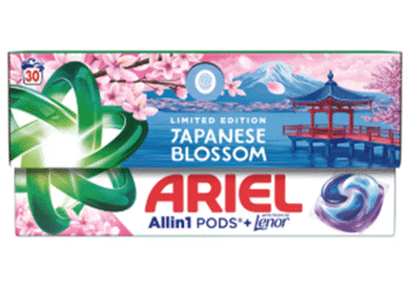 Pesukapslid ARIEL Japanese Blossom, 30pk