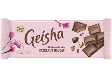 Šokolaad pähklitäidis. Geisha FAZER 100g