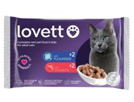 Kassitoit lest/lõhe Adult LOVETT 4x100g
