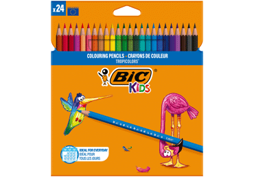 Värvipliiatsid BIC, 24värvi