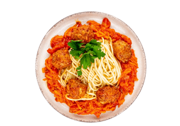 Lihapallid tomatikastmes spagettiga 300g