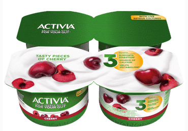 Jogurt ACTIVIA  kirssidega, 4x120g