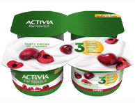 Jogurt ACTIVIA  kirssidega, 4x120g