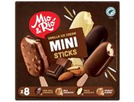 Jäätis vanilje piimašok.MIO&RIO,8tk,276g