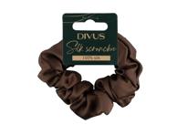 Juuksekumm DIVUS siidist midi pruun