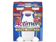 Jog.jook ACTIMEL+, gran.õun-maasika 4x100g